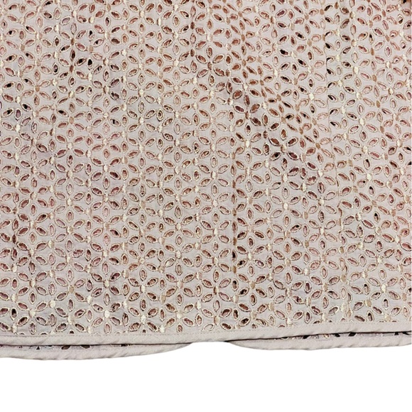 Susan Graver NEW Linen Jacket Size M Embroidered Fabric Mother of Pearl Buttons - Picture 9 of 11